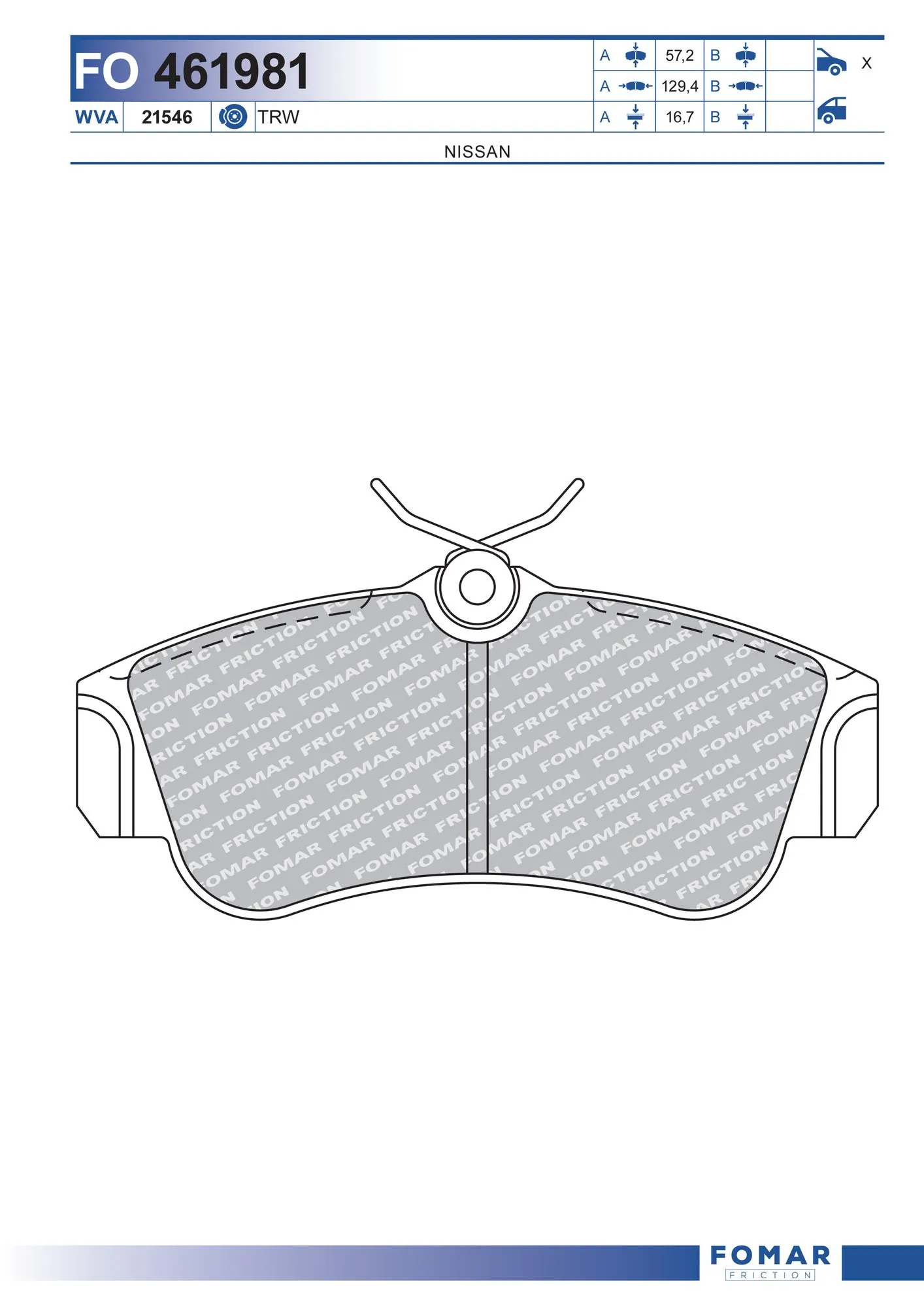 Brake Pad Set, disc brake
